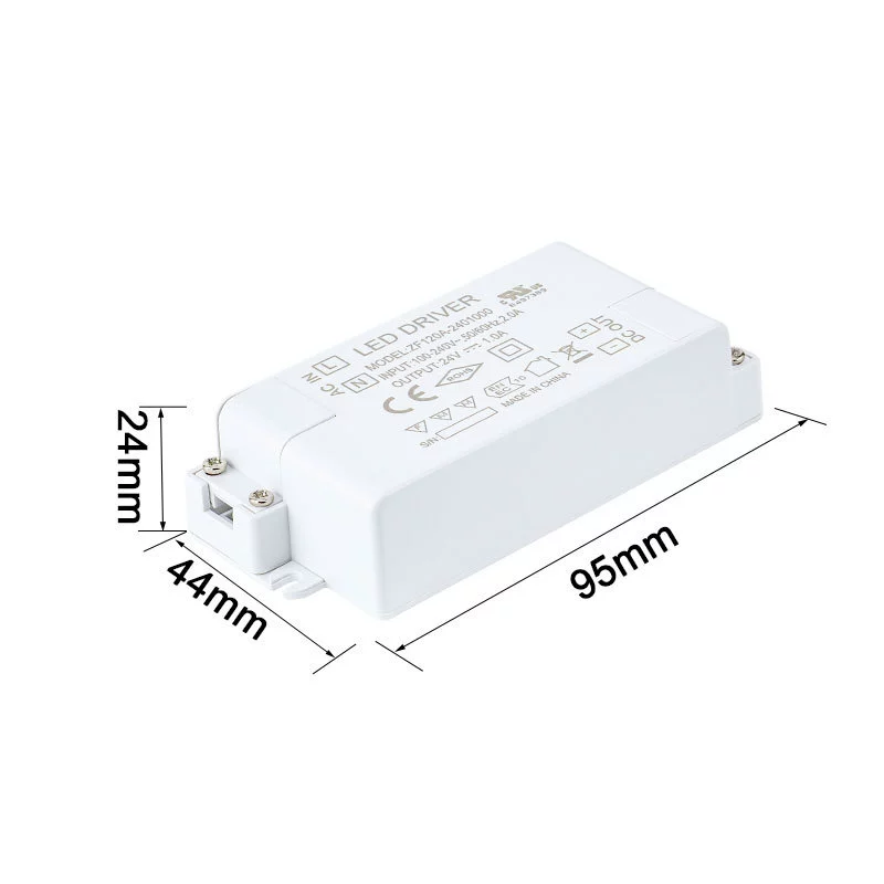 24W led驅動電源UL/CE認證12V2A/24V1A
