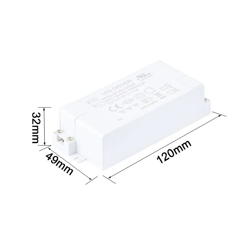 48W led驅(qū)動電源UL/CE認(rèn)證12V4A/24V2A